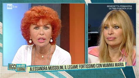 Alessandra Mussolini, il legame con la madre .